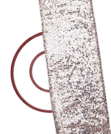 silver sequin net embroidery fabric